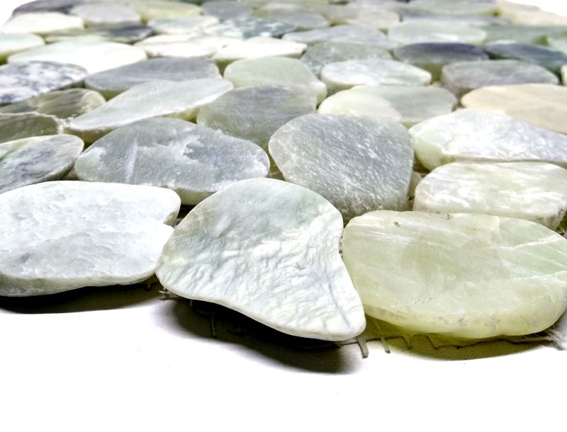 SLICED MOON GREEN JADE